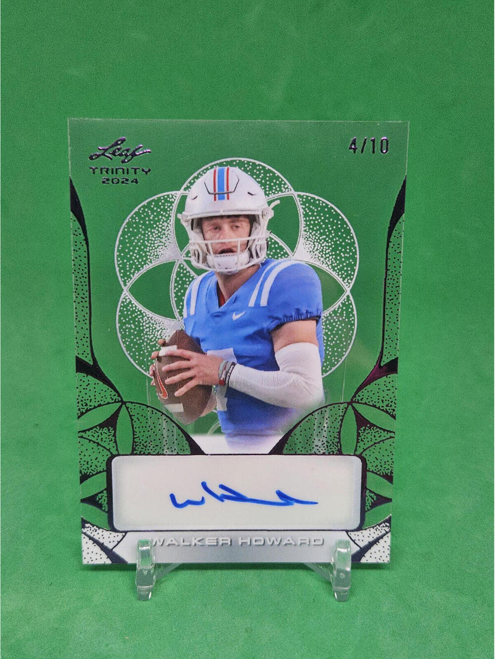 2024 Leaf Trinity Walker Howard Acetate  Auto /10 SP Ole Miss Louisiana